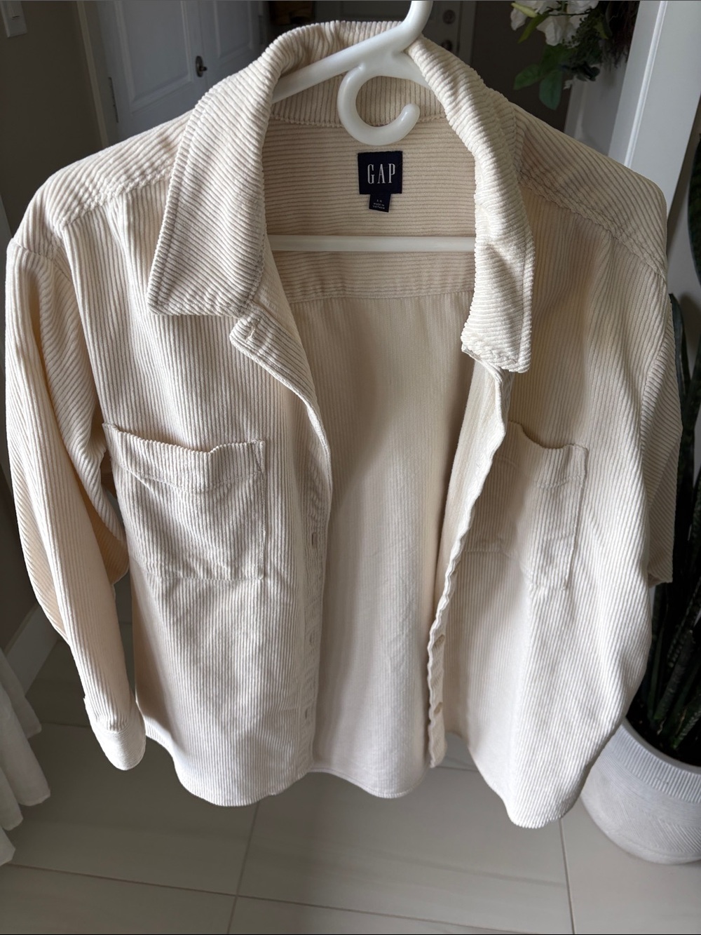 GAP Cream Corduroy Jacket